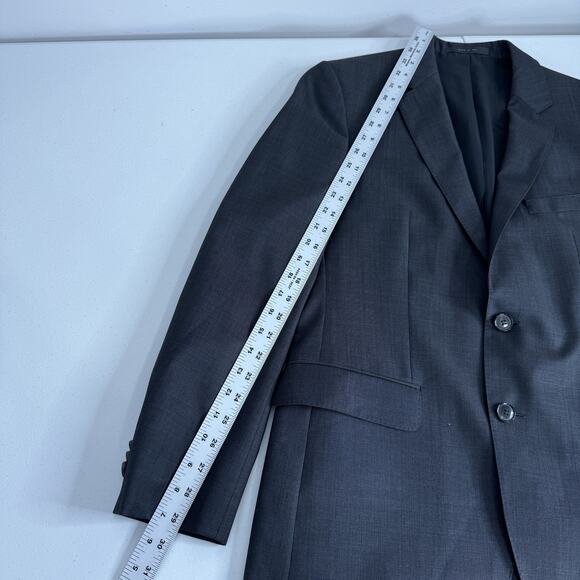 Hugo Boss Blazer Mens 36R Gray Wool Sharp3 Jam75 Suit Jacket Sport Coat Formal - Picture 11 of 16